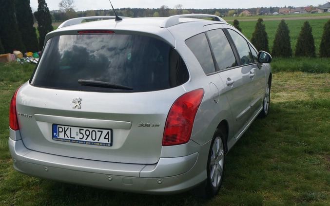 Peugeot 308 cena 21900 przebieg: 190000, rok produkcji 2013 z Koło małe 29